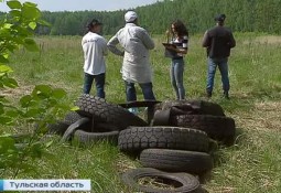На границе Тульской области нашли свалку биоотходов