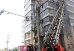 Последствия пожара в Красноярске